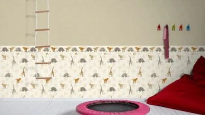 A.S. Creation A.S. CRÉATION Vliesbordüre Little Stars, Dinosaurier, Grau/grün, 5 M X 13 Cm 2 A.S. Creation A.S. CRÉATION Vliesbordüre Little Stars, Dinosaurier, Grau/grün, 5 M X 13 Cm – Bild 2