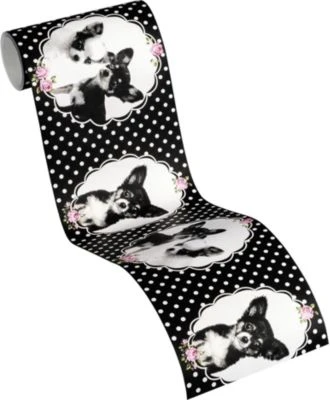 A.S. Creation A.S. CRÉATION Vliesbordüre Little Stars, Hunde, Schwarz/rosa, 5 M X 13 Cm 1 A.S. Creation A.S. CRÉATION Vliesbordüre Little Stars, Hunde, Schwarz/rosa, 5 M X 13 Cm