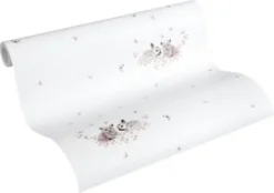 A.S. Creation A.S. CRÉATION Vliestapete Little Stars, Katze & Hase, Grau 10,05 M X 53 Cm