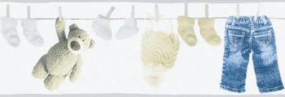 A.S. Creation A.S. CRÉATION Vliesbordüre Little Stars, Wäscheleine, Weiß/blau, 5 M X 13 Cm 3 A.S. Creation A.S. CRÉATION Vliesbordüre Little Stars, Wäscheleine, Weiß/blau, 5 M X 13 Cm – Bild 3