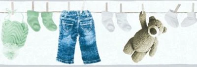 A.S. Creation A.S. CRÉATION Vliesbordüre Little Stars, Wäscheleine, Weiß/grün, 5 M X 13 Cm 3 A.S. Creation A.S. CRÉATION Vliesbordüre Little Stars, Wäscheleine, Weiß/grün, 5 M X 13 Cm – Bild 3