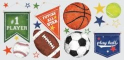 RoomMates Wandsticker Sports Balls, 20-tlg.