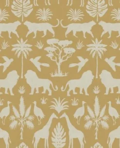 Vliestapete Eijffinger MINI ME, Safari, Gelb, 10 M X 52 Cm