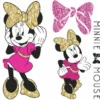Roommates Wandsticker Disney Minnie Mouse Glitter