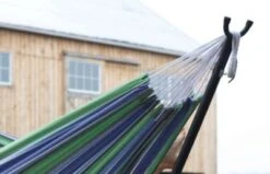 Vivere Doppel Baumwolle Hängematte Mit Hängemattengestell 250 Cm, Oasis Mit Kostenlose Tragetasche -Komar Verkäufe 14043799 03