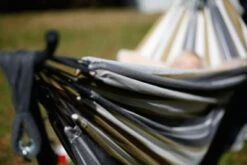 Vivere Doppel Baumwolle Hängematte Mit Hängemattengestell 250 Cm, Desert Moon Mit Kostenlose Tragetasche -Komar Verkäufe 14043800 05