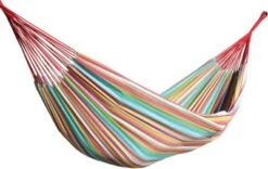Hängematte Doppel, Baumwolle, Salsa, Mehrfarbig