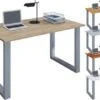 VCM Schreibtisch Computertisch Arbeitstisch Büro Möbel PC Tisch "Lona", 140 X 80 Cm