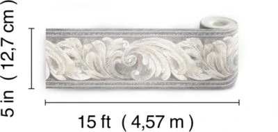 RoomMates Bordüre, Scrolling Leaves Architectural 5 RoomMates Bordüre, Scrolling Leaves Architectural – Bild 5