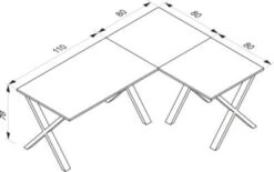 VCM Eckschreibtisch Schreibtisch Computer Winkeltisch Lona T. 80 Cm X Silber 6 VCM Eckschreibtisch Schreibtisch Computer Winkeltisch Lona T. 80 Cm X Silber -Komar Verkäufe 14939183 03