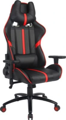Inter Link Drehstuhl Gaming Rato Red, Schwarz/rot