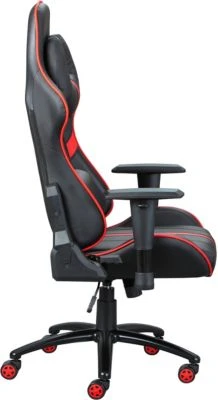 Inter Link Drehstuhl Gaming Rato Red, Schwarz/rot 4 Inter Link Drehstuhl Gaming Rato Red, Schwarz/rot – Bild 4