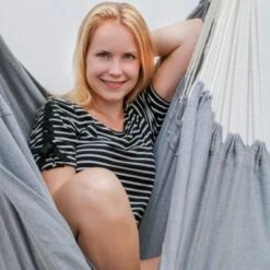 AMANKA XXL Hängestuhl + 2 S-Haken HMG-80 Grau -Komar Verkäufe 16860493 06