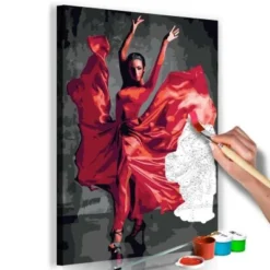 Artgeist Malen Nach Zahlen Red Dress -Komar Verkäufe 18146028 04