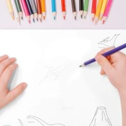 Nikima Papierunterlage A2 Schreibtischunterlage Dinosaurier Zum Ausmalen Schreibtischunterlagen -Komar Verkäufe 18624053 04