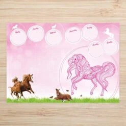 Nikima Papierunterlage A2 Schreibtischunterlage Pferde Schreibtischunterlagen -Komar Verkäufe 18624315 05