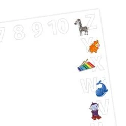 Nikima Papierunterlage A2 Schreibtischunterlage Alphabet + Zahlen Schreibtischunterlagen -Komar Verkäufe 18624317 03