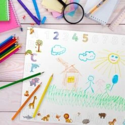 Nikima Papierunterlage A2 Schreibtischunterlage Alphabet + Zahlen Schreibtischunterlagen -Komar Verkäufe 18624317 04