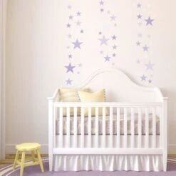 Nikima Wandtattoo 129-4 Sterne-Set Lila 60 Stück Wandtattoos -Komar Verkäufe 18762230 04