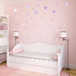 Nikima Wandtattoo 129-4 Sterne-Set Lila 60 Stück Wandtattoos -Komar Verkäufe 18762230 05