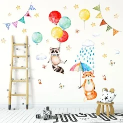 Nikima Wandtattoo 075 Wandtattoo Waschbär Fuchs Luftballon Regenschirm Wolken Wandtattoos 8 Nikima Wandtattoo 075 Wandtattoo Waschbär Fuchs Luftballon Regenschirm Wolken Wandtattoos -Komar Verkäufe 18762329 03