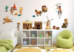 Nikima Wandtattoo 052 Wandtattoo Wilder Westen Cowboy Indianer Kaktus Saloon Wandtattoos -Komar Verkäufe 18762360 04