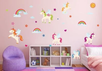 Nikima Wandtattoo 018 Wandtattoo Einhörner Regenbogen Unicorn Bunt Wolken Sonne Sterne Wandtattoos 3 Nikima Wandtattoo 018 Wandtattoo Einhörner Regenbogen Unicorn Bunt Wolken Sonne Sterne Wandtattoos – Bild 3