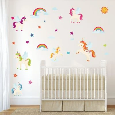 Nikima Wandtattoo 018 Wandtattoo Einhörner Regenbogen Unicorn Bunt Wolken Sonne Sterne Wandtattoos 4 Nikima Wandtattoo 018 Wandtattoo Einhörner Regenbogen Unicorn Bunt Wolken Sonne Sterne Wandtattoos – Bild 4