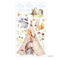 Nikima Wandtattoo 121 Wandtattoo Freunde Im Tipi Zelt Bär Giraffe Igel Aquarell Wandtattoos 10 Nikima Wandtattoo 121 Wandtattoo Freunde Im Tipi Zelt Bär Giraffe Igel Aquarell Wandtattoos -Komar Verkäufe 18762400 05
