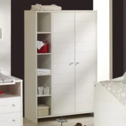 Schardt Kleiderschrank ECO STRIPE, Weiß, 2-türig