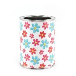 Nikima Stiftebecher Blumem Rot/blau - Kinder Stifteköcher Stiftehalter Stifteköcher