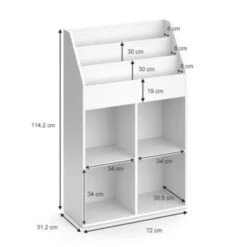 Vicco Kinderregal LUIGI Weiß 8 Vicco Kinderregal LUIGI Weiß -Komar Verkäufe 19336317 03