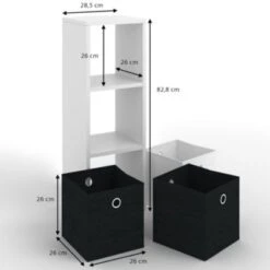 Vicco Raumteiler Hylda 3 Fächer Weiß 8 Vicco Raumteiler Hylda 3 Fächer Weiß -Komar Verkäufe 19337367 03