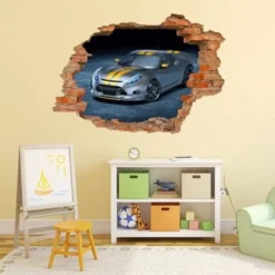 Nikima Wandtattoo 108 Rennwagen - Loch In Der Wand In 6 Vers. Größen Wandtattoos -Komar Verkäufe 19406325 04