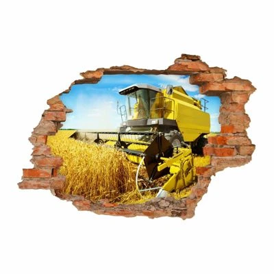 Nikima Wandtattoo 131 Mähdrescher Gelb - Loch In Der Wand In 6 Vers. Größen Wandtattoos 1 Nikima Wandtattoo 131 Mähdrescher Gelb - Loch In Der Wand In 6 Vers. Größen Wandtattoos