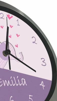 CreaDesign Funkuhr / Wanduhr Mit Namen Personalisiert Elefant Atom-/Funkuhr 4 CreaDesign Funkuhr / Wanduhr Mit Namen Personalisiert Elefant Atom-/Funkuhr – Bild 4