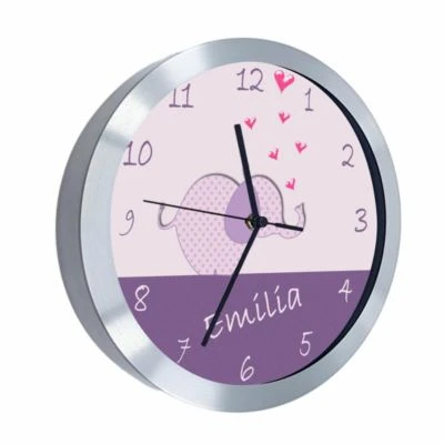 CreaDesign Funkuhr / Wanduhr Mit Namen Personalisiert Elefant Atom-/Funkuhr 5 CreaDesign Funkuhr / Wanduhr Mit Namen Personalisiert Elefant Atom-/Funkuhr – Bild 5