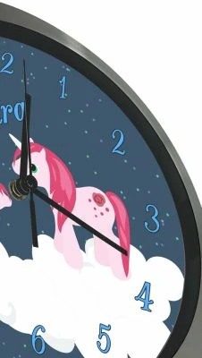 CreaDesign Funkuhr / Wanduhr Mit Namen Personalisiert Einhorn Atom-/Funkuhr 4 CreaDesign Funkuhr / Wanduhr Mit Namen Personalisiert Einhorn Atom-/Funkuhr – Bild 4
