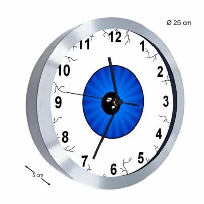 CreaDesign Funkuhr / Wanduhr Mit Namen Personalisiert Monsterauge Atom-/Funkuhr 3 CreaDesign Funkuhr / Wanduhr Mit Namen Personalisiert Monsterauge Atom-/Funkuhr – Bild 3