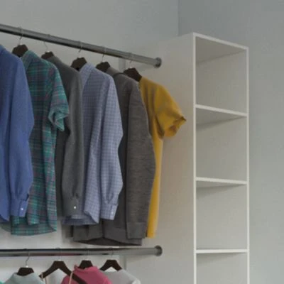 Vicco Begehbarer Kleiderschrank 190cm Weiß 5 Vicco Begehbarer Kleiderschrank 190cm Weiß – Bild 5