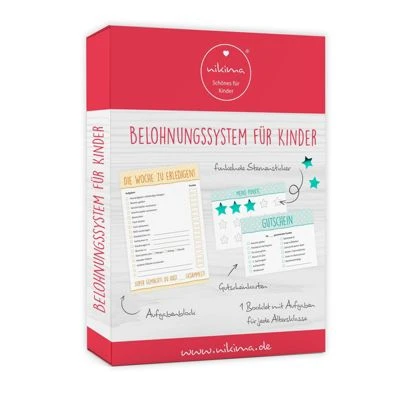 Nikima Papeterie Belohnungssystem Für Kinder - 1 Block Aufgabenliste, 25 Gutscheine, 100 Belohnungssticker, 1 Booklet Schreibtisch-Organizer 1 Nikima Papeterie Belohnungssystem Für Kinder - 1 Block Aufgabenliste, 25 Gutscheine, 100 Belohnungssticker, 1 Booklet Schreibtisch-Organizer
