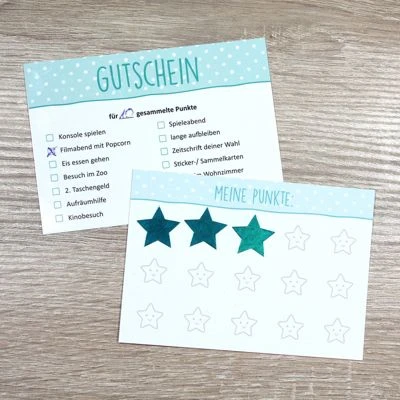 Nikima Papeterie Belohnungssystem Für Kinder - 1 Block Aufgabenliste, 25 Gutscheine, 100 Belohnungssticker, 1 Booklet Schreibtisch-Organizer 4 Nikima Papeterie Belohnungssystem Für Kinder - 1 Block Aufgabenliste, 25 Gutscheine, 100 Belohnungssticker, 1 Booklet Schreibtisch-Organizer – Bild 4
