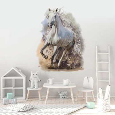 Nikima Wandtattoo 179 Pferd Weiß - Mädchen Kinderzimmer Sticker In 5 Vers. Größen Wandtattoos 4 Nikima Wandtattoo 179 Pferd Weiß - Mädchen Kinderzimmer Sticker In 5 Vers. Größen Wandtattoos – Bild 4