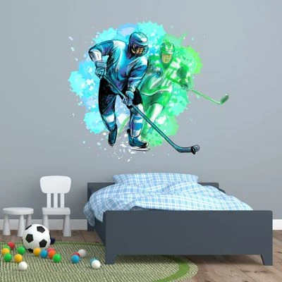 Nikima Wandtattoo 191 Eishockey Spieler Grün Blau In 4 Vers. Größen Wandtattoos 4 Nikima Wandtattoo 191 Eishockey Spieler Grün Blau In 4 Vers. Größen Wandtattoos – Bild 4
