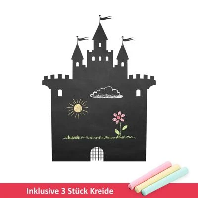 Nikima Wandtattoo 002 Burg - Selbstklebende Tafelfolie/ Kreidefolie Inkl. 3 Stück Kreide Wandtattoos 3 Nikima Wandtattoo 002 Burg - Selbstklebende Tafelfolie/ Kreidefolie Inkl. 3 Stück Kreide Wandtattoos – Bild 3