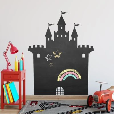 Nikima Wandtattoo 002 Burg - Selbstklebende Tafelfolie/ Kreidefolie Inkl. 3 Stück Kreide Wandtattoos 4 Nikima Wandtattoo 002 Burg - Selbstklebende Tafelfolie/ Kreidefolie Inkl. 3 Stück Kreide Wandtattoos – Bild 4