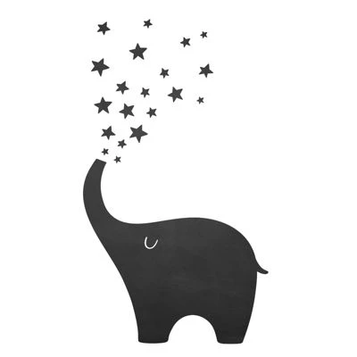 Nikima Wandtattoo 010 Elefant - Selbstklebende Tafelfolie/ Kreidefolie Inkl. 3 Stück Kreide Wandtattoos 1 Nikima Wandtattoo 010 Elefant - Selbstklebende Tafelfolie/ Kreidefolie Inkl. 3 Stück Kreide Wandtattoos