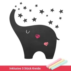 Nikima Wandtattoo 010 Elefant - Selbstklebende Tafelfolie/ Kreidefolie Inkl. 3 Stück Kreide Wandtattoos 9 Nikima Wandtattoo 010 Elefant - Selbstklebende Tafelfolie/ Kreidefolie Inkl. 3 Stück Kreide Wandtattoos -Komar Verkäufe 19925774 04