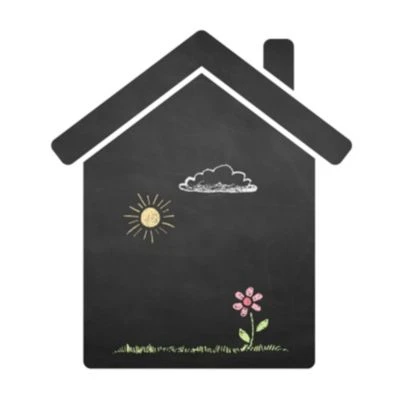 Nikima Wandtattoo 001 Haus - Selbstklebende Tafelfolie/ Kreidefolie Inkl. 3 Stück Kreide Wandtattoos 2 Nikima Wandtattoo 001 Haus - Selbstklebende Tafelfolie/ Kreidefolie Inkl. 3 Stück Kreide Wandtattoos – Bild 2