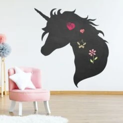 Nikima Wandtattoo 005 Einhorn - Selbstklebende Tafelfolie/ Kreidefolie Inkl. 3 Stück Kreide Wandtattoos -Komar Verkäufe 19925784 04